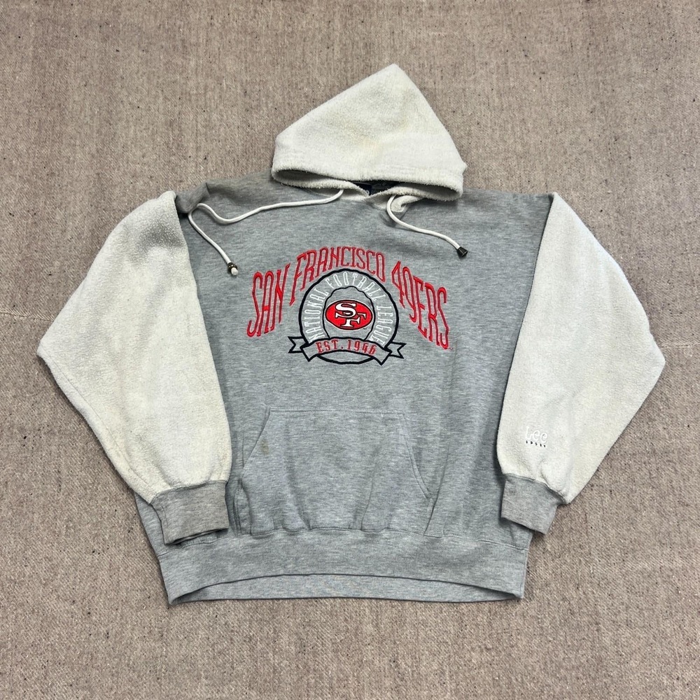 Vintage San Fransisco 49ers Hoodie Mens XL Gray 1990s‎ NFL
